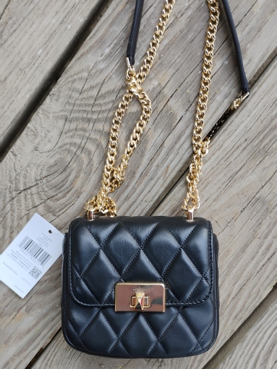 kate spade Handbags - Kate Spade NEW $259 Mini Quilted Black Carey Combo Strap  Crossbody Bag